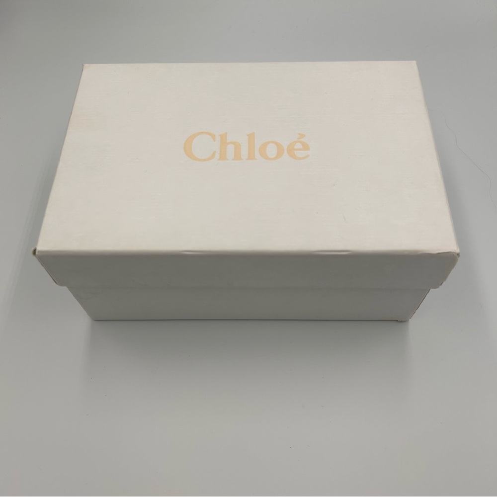 Chloé White Shoe Box with Tissue Paper Small 9.5”x6”x4” Empty